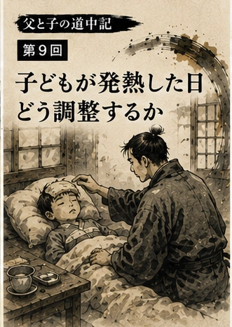 発熱した子どもを看病する父親の父と子の道中記第9回のサムネイル